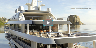 Animation Architektur Yacht Design